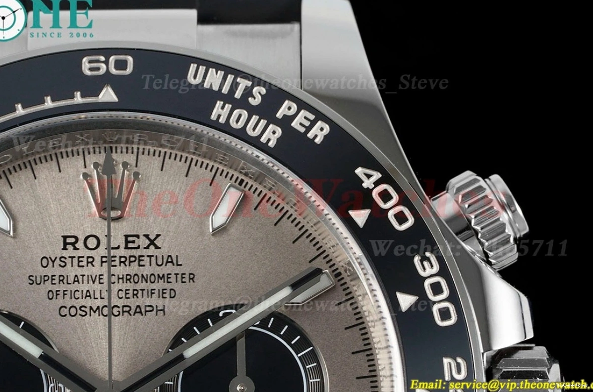 Grey Clean RU SH4131 Super SS 40mm Daytona Clone 126519 Dial 0329